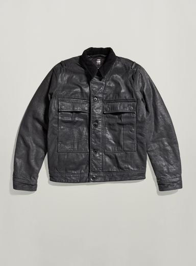 Unisex Utility Flap Pocket Lined Jacket